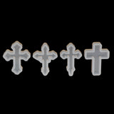 Maxbell 4 Pieces Cross Shape Silicone Pendant DIY Molds for Resin Jewelry Making