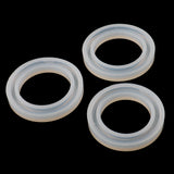 Maxbell 3 Pieces Assorted Clear Silicone Round Mold For Bracelet Jewelry Making Tool