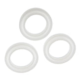 Maxbell 3 Pieces Assorted Clear Silicone Round Mold For Bracelet Jewelry Making Tool