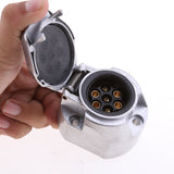 Maxbell 7 Pin Metal Trailer Plug & Socket Caravan Towbar Wiring Towing Electrics