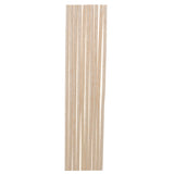 Maxbell 5 Pieces Balsa Wood Semi Circle Sticks Strips for Model DIY Crafts 10x12mm