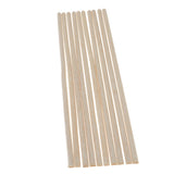 Maxbell 5 Pieces Balsa Wood Semi Circle Sticks Strips for Model DIY Crafts 10x12mm