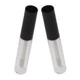 Maxbell 4ml Acrylic Protable Empty Clear Lip Gloss Tube DIY Makeup Lip Balm Tubes Bottle Container Pack of 2 Clear