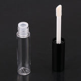 Maxbell 4ml Acrylic Protable Empty Clear Lip Gloss Tube DIY Makeup Lip Balm Tubes Bottle Container Pack of 2 Clear