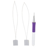 Maxbell Beginner Sewing Embroidery Felting Punch Needle Tool Kit with 2 Pieces Threader
