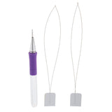 Maxbell Beginner Sewing Embroidery Felting Punch Needle Tool Kit with 2 Pieces Threader