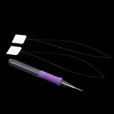 Maxbell Beginner Sewing Embroidery Felting Punch Needle Tool Kit with 2 Pieces Threader