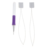 Maxbell Beginner Sewing Embroidery Felting Punch Needle Tool Kit with 2 Pieces Threader