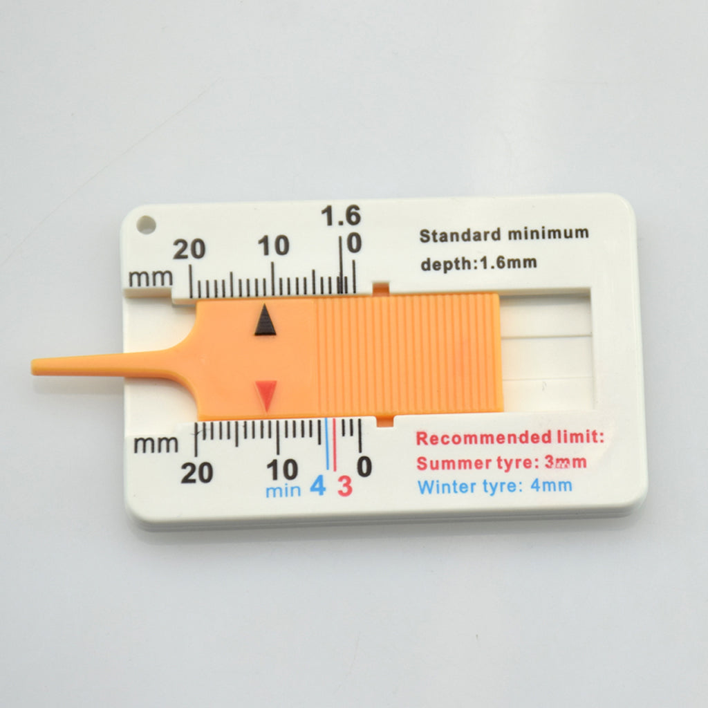 Maxbell Tyre Tread Depth Gauge Tyre Depth Car Van Wheel 20mm Measuring Gauge Tool