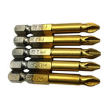 Maxbell 5pcs S2 Hex Shank Quick Release Magnetic Screwdriver Extension Bit Holders