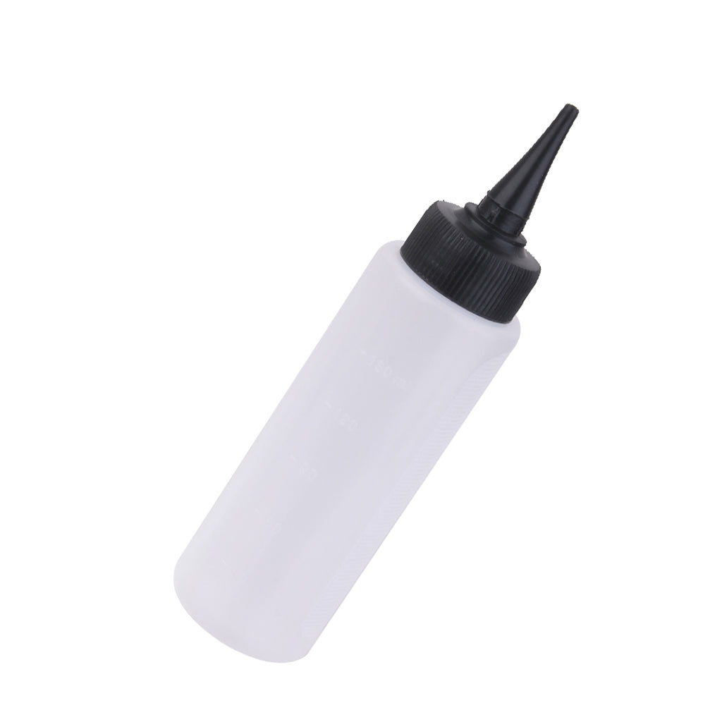 Maxbell Plastic Hair Color Hairdressing Squeeze Applicator Measuring Bottle 150ml