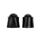 Maxbell Set of 2 Black Silicone Cover Pretect for Snooker Pool Cue Bottom