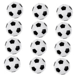 Maxbell 12 Pieces 36mm Soccer Table Foosball Balls Footballs Replacement Balls Table Game Accessories, Black/White