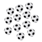 Maxbell 12 Pieces 36mm Soccer Table Foosball Balls Footballs Replacement Balls Table Game Accessories, Black/White