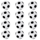 Maxbell 12 Pieces 36mm Soccer Table Foosball Balls Footballs Replacement Balls Table Game Accessories, Black/White