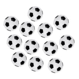 Maxbell 12 Pieces 36mm Soccer Table Foosball Balls Footballs Replacement Balls Table Game Accessories, Black/White