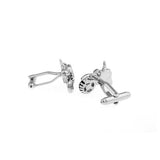 Maxbell Mens Fashion Suit Cuff Links Silver Vintage Car Tractor Shaped Cufflinks