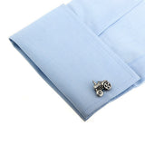 Maxbell Mens Fashion Suit Cuff Links Silver Vintage Car Tractor Shaped Cufflinks