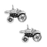 Maxbell Mens Fashion Suit Cuff Links Silver Vintage Car Tractor Shaped Cufflinks