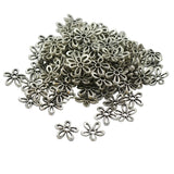 Maxbell Wholesale 100Pcs Tibetan Silver Filigree Daisy Bead Cap Spacers Jewelry DIY Findings