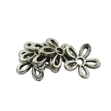 Maxbell Wholesale 100Pcs Tibetan Silver Filigree Daisy Bead Cap Spacers Jewelry DIY Findings