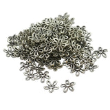 Maxbell Wholesale 100Pcs Tibetan Silver Filigree Daisy Bead Cap Spacers Jewelry DIY Findings