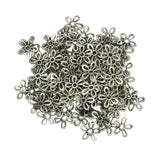 Maxbell Wholesale 100Pcs Tibetan Silver Filigree Daisy Bead Cap Spacers Jewelry DIY Findings