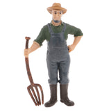 Maxbell Realistic Male Farmer Figure Model Kids Educational Toy Story Telling & Teaching Props #2