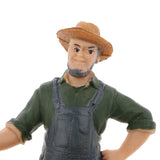 Maxbell Realistic Male Farmer Figure Model Kids Educational Toy Story Telling & Teaching Props #2