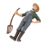 Maxbell Realistic Male Farmer Figure Model Kids Educational Toy Story Telling & Teaching Props #2