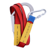 Maxbell Outdoor Climbing Construction Fall Protection Harness Belt Safe Lanyard with Carabiner + 21cm Large Hook