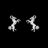 Maxbell Pack of 30 Antique Silver Horse Pendants Xmas DIY Jewelry Making Christmas Gift