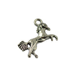 Maxbell Pack of 30 Antique Silver Horse Pendants Xmas DIY Jewelry Making Christmas Gift