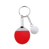 Maxbell Mini Red Table Tennis w/ Ball Charm Pendant Purse Bag Sports Keyring Keychain Gift