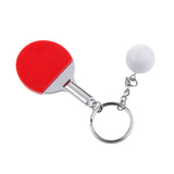 Maxbell Mini Red Table Tennis w/ Ball Charm Pendant Purse Bag Sports Keyring Keychain Gift