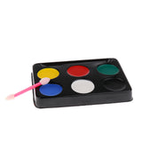 Maxbell Halloween Clown 6 Colours Make Up Face Paint Palette Fancy Painting Art Kit Set