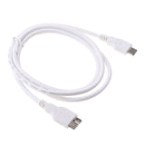 Maxbell USB 3.1 Type C to Micro B Male Cable Converter Hard Disk Drives Cable White