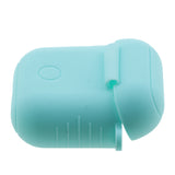 Maxbell Silicone Protective Cover Case + Anti Lost Ear Loop Cable Connector for Apple AirPods Charging Box Teal