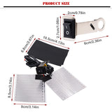 Maxbell Heated Handlebar Grips Wraps On/Off Black Switch Universal for 12V Motorcycles