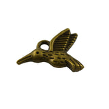 Maxbell 50Pcs Jewelry DIY Punk Vintage Bronze Hummingbird Shaped Charms Pendants