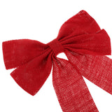Maxbell Pair of Red Christmas Tree Decorations Festival Party Bowknot Ornament