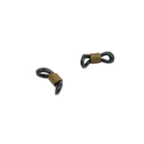 Maxbell Eyeglasses Chain Holder Ends Black Rubber Vintage Bronze Pack of 25