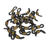 Maxbell Eyeglasses Chain Holder Ends Black Rubber Vintage Bronze Pack of 25
