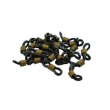 Maxbell Eyeglasses Chain Holder Ends Black Rubber Vintage Bronze Pack of 25