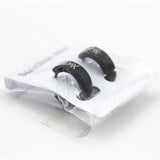 Maxbell Vintage Black Stainless Steel Punk Skull Pattern Ear Clip Stud Earrings for Men Gifts