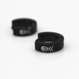 Maxbell Vintage Black Stainless Steel Punk Skull Pattern Ear Clip Stud Earrings for Men Gifts