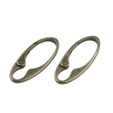 Maxbell 2pcs Oval Snap Hook Carabiner D-Ring Key Chain Clip Keychain Hiking Camp