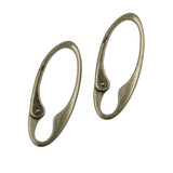 Maxbell 2pcs Oval Snap Hook Carabiner D-Ring Key Chain Clip Keychain Hiking Camp