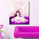 Maxbell DIY 5D Diamond Painting Swan Princess Embroidery Cross Stitch Home Decor Collectibles