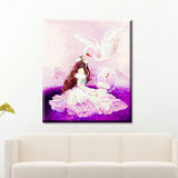 Maxbell DIY 5D Diamond Painting Swan Princess Embroidery Cross Stitch Home Decor Collectibles